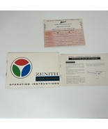 Zenith Color Television TV Operating Instructions Remote Manual &amp; Regist... - $11.32