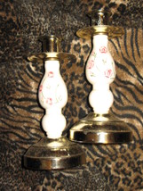 Rose and Ivory Candle Holder Set from Home Interiors - £4.74 GBP