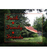 Country House Wall Decor Art Print Faith Family Friends - $17.15 CAD