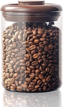 900ml Glass Coffee Jar w/ Pop-Top, CO2 Valve, Airtight Storage Canister,... - $21.77