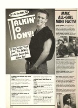 Tony Lucca Running the Halls teen pinup clipping Mickey Mouse Club Teen Beat - £1.59 GBP