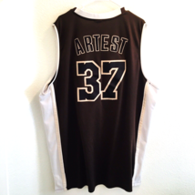 Authentic Vtg Adidas NBA LA Lakers Ron Artest Basketball Jersey Brown Wh... - €121,08 EUR