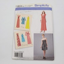 Simplicity Sewing Pattern UnCut 1804 Misses Knit Dresses 2 Lengths Size 14-22 R5 - £5.40 GBP