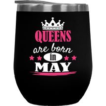 Make Your Mark Design Queens Are Born in May Coffee &amp; Tea Gift Mug for Mom, Aunt - £22.14 GBP