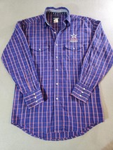 Wrangler Men’s Size small National Patriot LS Pearl Snap Plaid USA Shirt... - $29.90