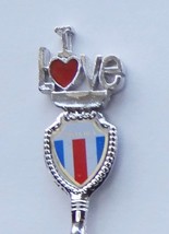 Collector Souvenir Spoon Costa Rica I Love Heart Costa Rica Flag - £6.26 GBP