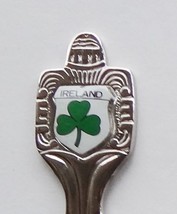 Collector Souvenir Spoon Ireland Shamrock Clover Porcelain Emblem - £7.20 GBP