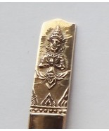 Collector Souvenir Spoon Thailand Embossed Buddah - £7.98 GBP