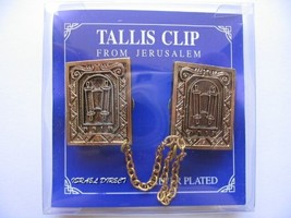 Torah scroll gold plated synagogue bible TALIT CLIPS tallis talis tallit... - £14.78 GBP