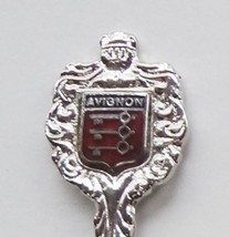 Collector Souvenir Spoon France Avignon Coat of Arms Cloisonne Emblem - £11.75 GBP
