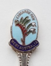 Collector Souvenir Spoon Australia Western Kangaroo Paw Flower Plant Cloisonne - £7.89 GBP