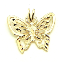 Filigree Butterfly Pendant Real Solid 14 K Gold 1.1 G - £97.63 GBP