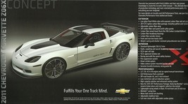 2011 Chevrolet CORVETTE Z06X and CAMARO SSX Concepts brochure card sheet... - £7.85 GBP