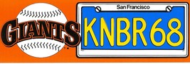 Vintage 1987 San Francisco Giants Bumper Sticker - £4.75 GBP