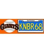 Vintage 1987 San Francisco Giants Radio Station Bumper Sticker 9 x 3 - $301.39 MXN