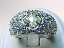 Sterling Silver Vintage Ring With Cubic Zirconia Signed Espo   Size 5 1/4 - £30.36 GBP