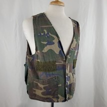 Vintage K-Mart Sportsman Hunting Shooting Vest Large Woodland Camo Game Pouch - £21.67 GBP