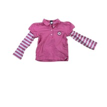Baby Gap Girls Pink Polo Shirt Layered Long Sleeve Tennis Top - $11.87