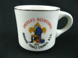 Vtg 1975 Boy Scouts BSA Americas Bicentennial Moraine Trails Council Coffee Mug  - £5.32 GBP