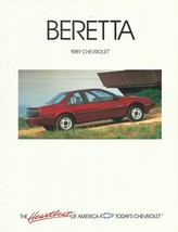 1989 Chevrolet BERETTA sales brochure catalog folder US 89 Chevy GT GTU - £4.68 GBP