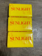 Pack Of 3 Sunlight Soap Bars Yellow Laundry Household Use Stain Removal Lemon - £14.97 GBP