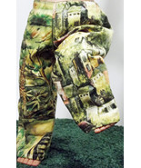 (I20B35) Clothes American Handmade Africa Animals City Green Pants 18&quot; D... - £7.95 GBP