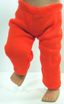 (I20B35) Clothes American Handmade Neon Orange Pants 18&quot; Inch Doll  - £7.91 GBP