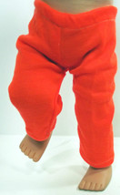 (I20B35) Clothes American Handmade Neon Orange Pants 18&quot; Inch Doll  - £7.85 GBP