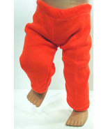 (I20B35) Clothes American Handmade Neon Orange Pants 18&quot; Inch Doll  - £7.85 GBP