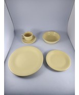 Fiesta Ivory 5 Piece Place Setting Dinner Plate Cup Saucer Bowl Bread Plate - £28.84 GBP