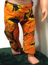 (B35I20) Clothes American Handmade Bat Black Halloween 18&quot; Inch Doll Pants  - £7.85 GBP