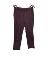 Tommy Hilfiger Womens Skinny Pants Blue Floral Flat Front Stretch Pockets 4 - £11.60 GBP