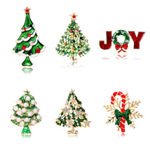 4 Pieces Christmas Brooch Set Metal Brooch Includes Christmas Gifts - £12.86 GBP