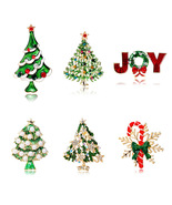 4 Pieces Christmas Brooch Set Metal Brooch Includes Christmas Gifts - £12.74 GBP