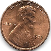 United States Unc 1978-P Lincoln Memorial Cent~Free Shipping - £1.86 GBP