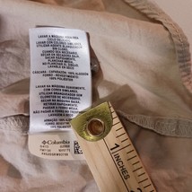 Columbia FM7130 Men's PFG Bonehead Short Sleeve Shirt Tan Fishing Measured Sz L image 7