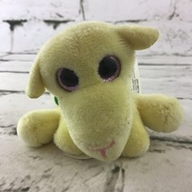 Suprizamals Mini Plush Yellow Pink Glitter Eyes Stuffed Animal Soft Toy - $5.93