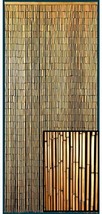 Bamboo Beaded Door Curtain-Plain Natural  - $52.00