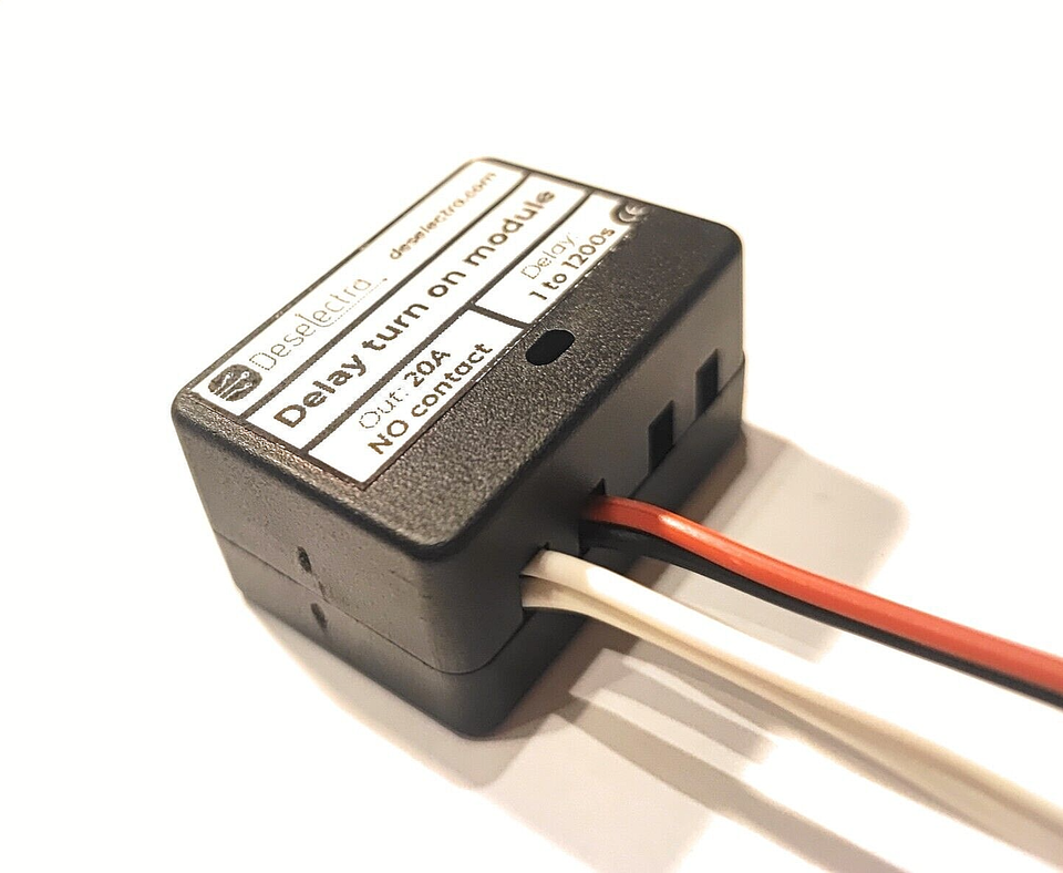 Mini timer switch time relay 1 to 1200 sec kit 12V / 12A delay on car da... - $11.85