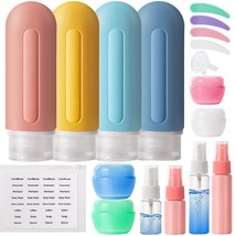 Bottles for Toiletries 19 Pack TSA Approved 3oz Leak Proof Silicone Containers f - £17.76 GBP