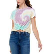 MSRP $24 Ultra Flirt Juniors&#39; Tie-Dyed Twist-Front T-Shirt Assorted Size Large - £4.69 GBP