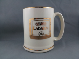 Retro Labatt&#39;s Beer Mug - From Canada - Featuring Gold Painting - Very Unique !! - £32.05 GBP