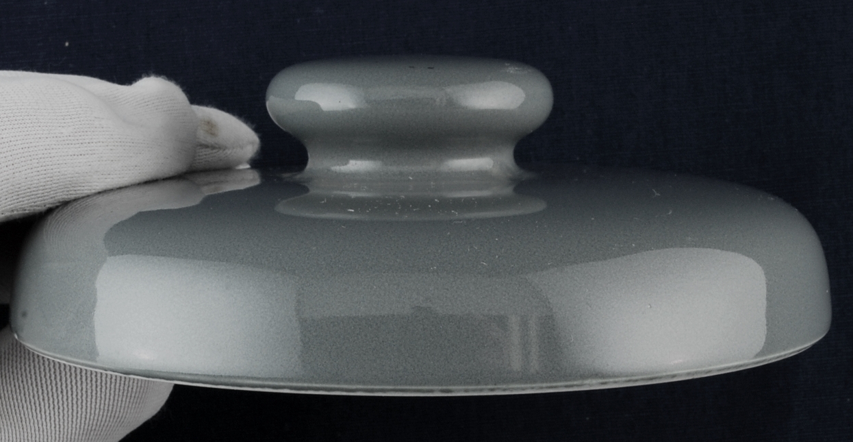Lid Plain Round Gray Ceramic Cap Orphan Lid Item image 3
