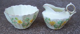 Vintage Paragon By Appointment Mini Bone China Cream &amp; Sugar Set /Floral Pattern - £17.36 GBP