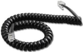 6 X Polycom SoundPoint 9 ft. Black Handset Cord For IP 301, 501, 601, 670, 321,  - £17.70 GBP