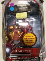 World Tech Toys IRONMAN Infrared RC Flying Figure 2-Ch LED helicopter drone - £13.47 GBP