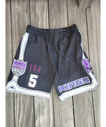 Sacramento Kings NBA ~ De&#39;Aaron Fox #5 Basketball Shorts 100% Cotton ~ Sz L - $39.99