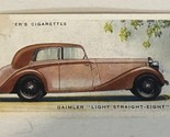 Daimler Light Straight Eight John Player &amp; Sons Vintage Cigarette Card #15 - $2.96