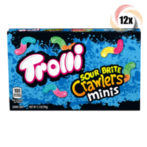 12x Packs | Trolli Sour Brite Crawlers Minis Assorted Candy Theater Box | 3.5oz - £28.17 GBP