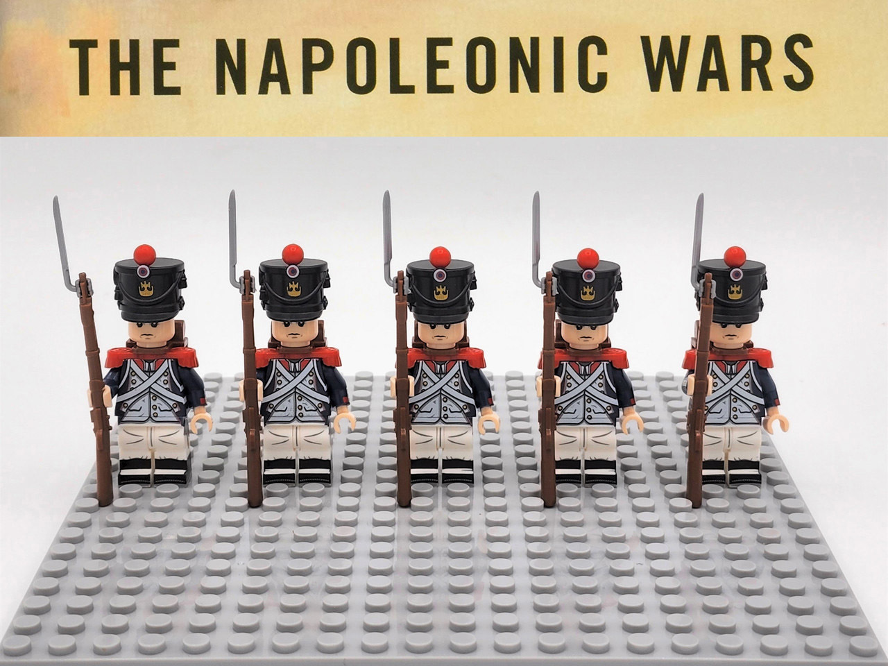5pcs Napoleonic Wars French Fusiliers Custom Minifigure Toys Gift - $12.89